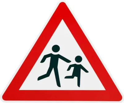 Produktbild von ORIGINAL Verkehrsschild ACHTUNG KINDER Nr. 136-20 Aufst. links Verkehrszeichen Schilder RAL Kinderschilder Kinderschild Warnschild spielende Kinder Verkehrsschilder Strassenschild Hinweisschild