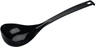 Image de Ustensile de cuisine en plastique, cuillère pour casseroles antiadhésives, 1 pièce, noir
