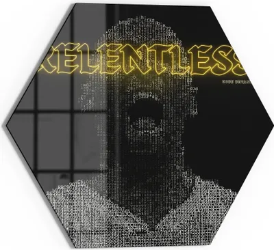 Produktbild von DEQOART Glasbild Echtglas 55x48 cm 'Basketballlegende' Wandbild Bild modern Deko