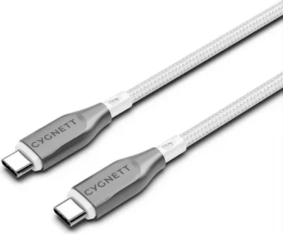 Image de Cygnett CY4675PCTYC câble USB USB 2.0 1 m USB C Gris, Blanc