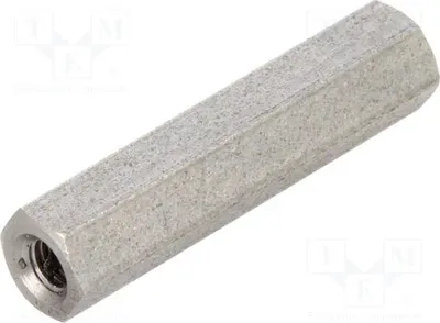 Produktbild von Distanzmuffe mit Gewinde; 25mm; Innengew: M3; sechskant 144X25 Distanzelemente aus Metall