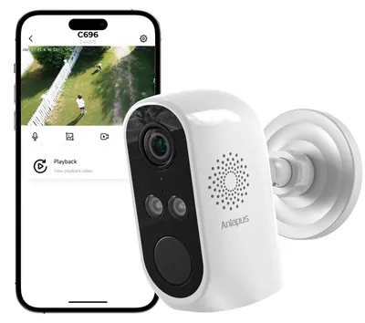 Produktbild von Anlapus 3MP 2K WLAN Überwachungskamera Aussen Innen, WiFi 6 & 2,4GHz