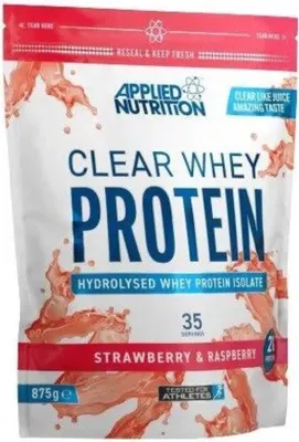 Productafbeelding van Applied Nutrition Clear Whey 875g - Aardbei-frambozen smaak
