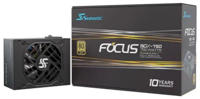 Produktbild von Seasonic FOCUS SGX-750 (2021), 750 W, 100 - 240 V, 50 - 60 Hz, 10 A, 5 A, 100 W