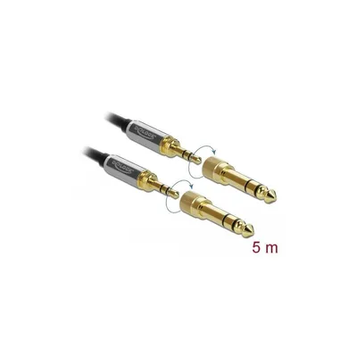 Zdjęcie produktu dla DeLOCK 85788, 3.5mm, Męska, 3.5mm, Męska, 5 m, Czarny, Szary