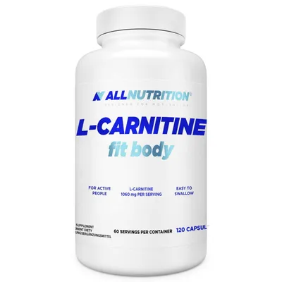 Produktbild von ALLNUTRITION L-Carnitine Fit Body, Kapsel, L-Carnitin, Vitamin C, 120 Stück(e), 40 mg, Topf
