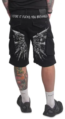 Produktbild von Yakuza Herren Gunnery Cargo Shorts, Schwarz, 31W