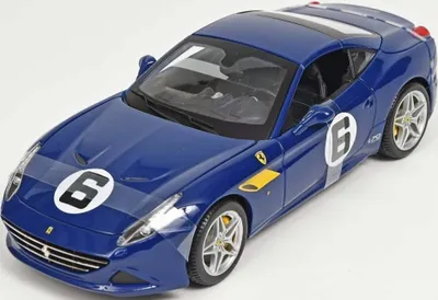 Produktbild von Bburago 18-76104 ​- Modellauto - Ferrari California T The Sunoco (blau, Maßstab 1:18)