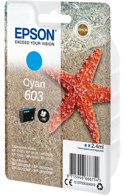 Immagine prodotto di Epson 603 - 2,4 ml - Ciano - Originale - Blister - Cartuccia d'inchiostro