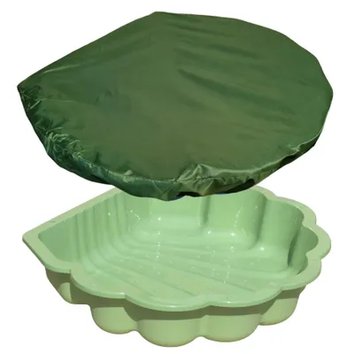Produktbild von Sand- & Wassermuschel Pastellgrün mit Sterne, inkl. Abdeckung, 1-teilig