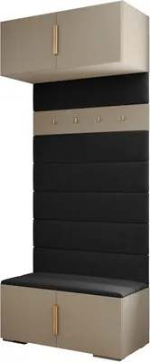 Produktbild von MEBLE KRYSPOL Inova 1 Flurmöbel-Set, 236,7x100x47cm - Kaschmir, Gold, Manila 18