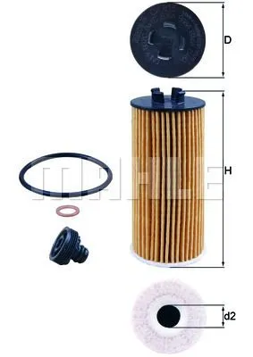 Produktbild von Mahle Original Ölfilter Ox 815D