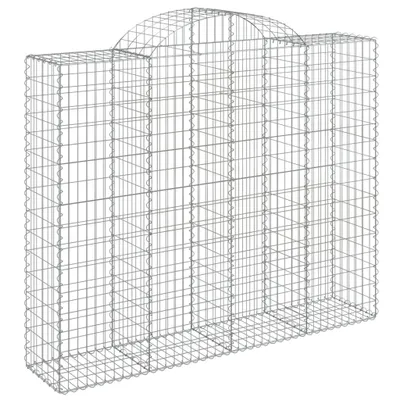 Produktbild von vidaXL Gabione mit Hochbogen 200x50x160/180 cm Verzinktes Eisen