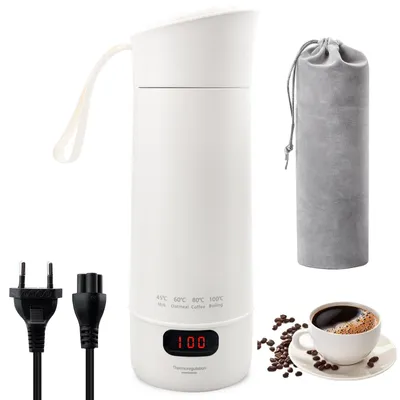Mini-Reisewasserkocher 400 ml, tragbar, Camping, Kaffee, Tee