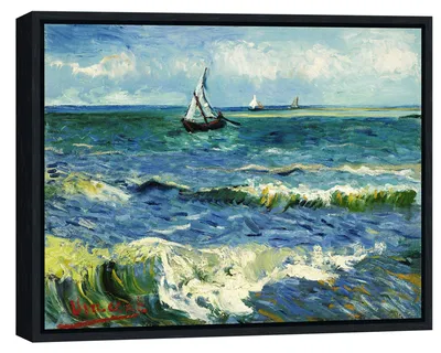 Productafbeelding van Omgoods - - Zeezicht bij Saintes Maries - Giclee Canvas Print