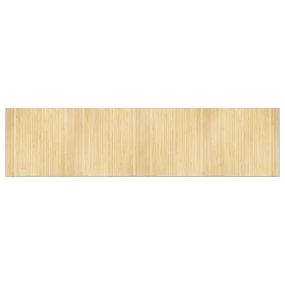 Image de vidaXL Tapis Rectangulaire Clair Naturel 100x400 cm Bambou