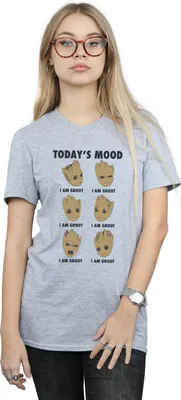 Produktbild von Guardians Of The Galaxy - "Today´s Mood" T-Shirt für Damen BI1324 (L) (Grau)