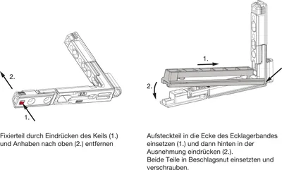 Produktbild von MACO Aufsteckteil für Falzecklagerband POWER, für 18 mm Falzluft, schwarz