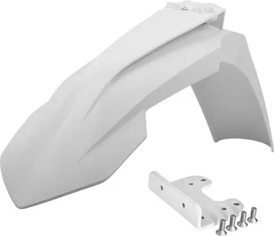 Immagine prodotto di Parafango anteriore POLISPORT Restyled White con adattatore per KTM