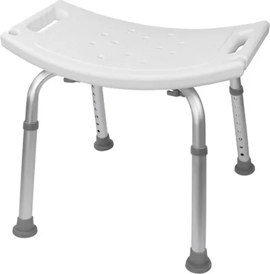 Produktbild von Dazhom Duschstuhl,Badstuhl, Duschhocker,unterstützte Dusche, höhenverstellbar weiß