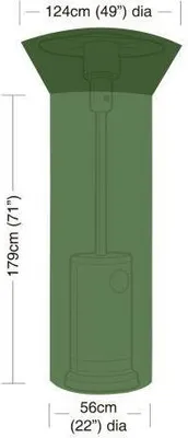 Immagine prodotto di copertura per stufa da giardino 124/56cm l.124/56cm, 179cm h.179cm, PE 90g/m2