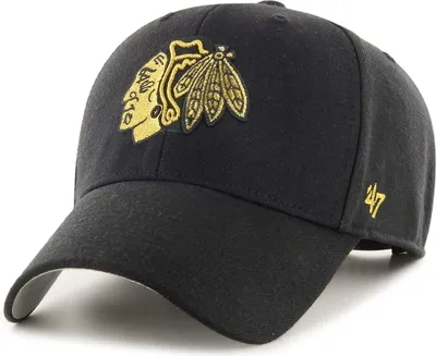 Zdjęcie produktu dla Czapka z daszkiem 47 Brand - GOLD METALLIC Chicago Blackhawks