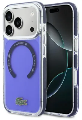 Zdjęcie produktu dla Etui Lacoste Shockproof Frosted MagSafe do iPhone 17 Pro Max