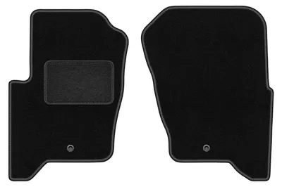 Immagine prodotto di Wielganizator tappetini auto velours anteriori adatto per Land Rover Discovery IV (2009-2016, SUV) neri, set 2 pz, con fissaggi