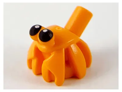Productafbeelding van LEGO Oranje Hermietkrab, bedrukt met zwarte ogen (69945pb01) – nieuw