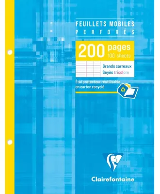 Image de Clairefontaine Feuillets mobiles perfor‚s, 170 x 220 mm