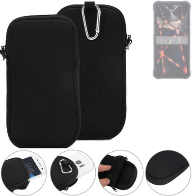 Produktbild von K-S-Trade Neopren-Hülle Handyhülle kompatibel mit Cubot KingKong 8 Schutzhülle Neoprenhülle Sleeve Schutz-Hülle Gürtel Tasche Case Holster