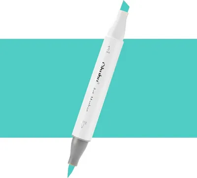 Zdjęcie produktu dla OHUHU dwustronny marker alkoholowy Brush & Chisel, G326 Bright Blue