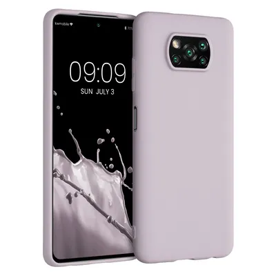Produktbild von kwmobile Hülle kompatibel mit Xiaomi Poco X3 NFC / Poco X3 Pro Hülle - weiches TPU Silikon Case - Cover geeignet für kabelloses Laden - Purple Cloud