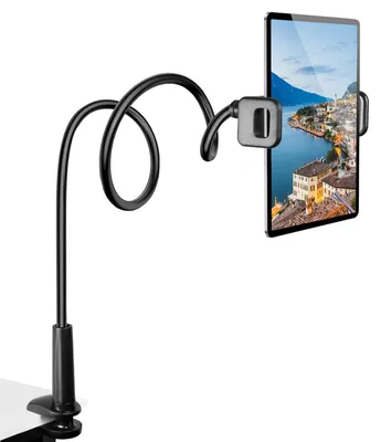 Produktbild von Tablethalter Bett Schwanenhals - 360° drehbar - Flexibel - Schwarz - 80 cm