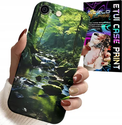 Immagine prodotto di Custodia Per Iphone 6 / 6S - Foresta Fiume Ruscello Vista Natura
