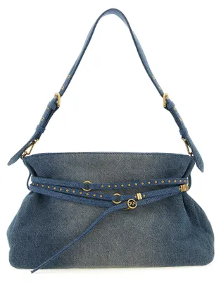 Image de PINKO sac à épaule en coton bleu