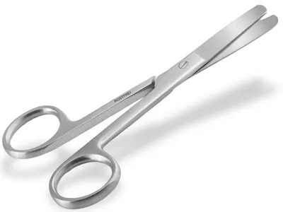 Productafbeelding van Knipmes, papierschaar, multifunctionele schaar, roestvrij staal, met rechte, afgeronde snede, geschikt voor knutselen, huishouden en kantoor, 11,5 cm