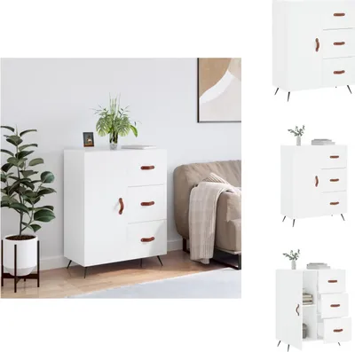Produktbild von vidaXL Sideboard Weiß 69,5x34x90 cm Holzwerkstoff - Sideboards