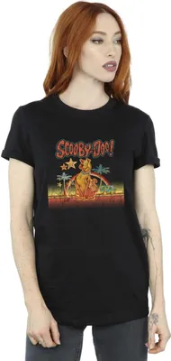 Image de Scooby Doo - T-shirt "Palm Trees" pour femme BI43579 (S) (Bleu marine)