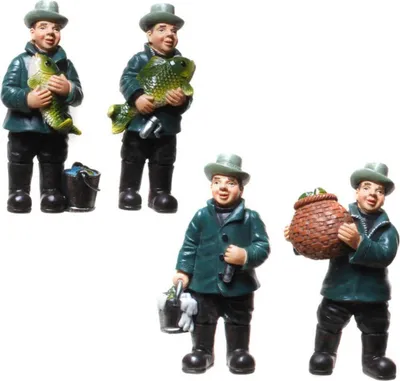 Produktbild von Funny Beruf - Figuren 4er Set Angler