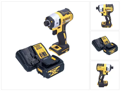 Zdjęcie produktu dla Akumulatorowy klucz udarowy DeWalt DCF 887 M1 18 V 205 Nm 1/4" bezszczotkowy + 1x akumulator 4,0 Ah + ładowarka
