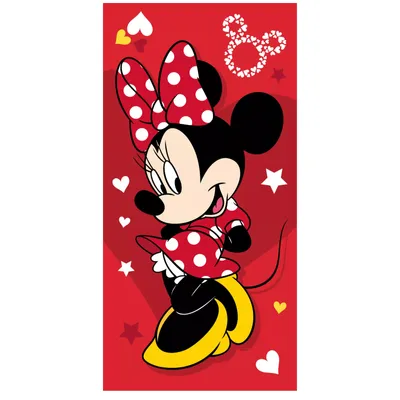 Obrázek produktu pro Dětská plážová osuška Minnie Mouse Pretty in Red