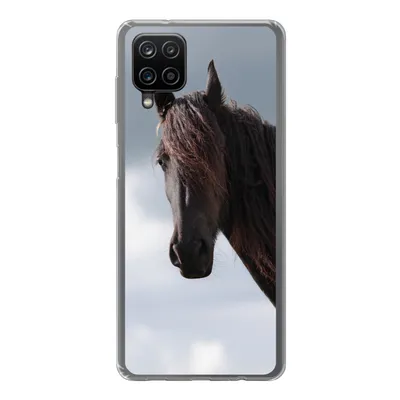 Produktbild von MuchoWow® Handyhülle Schutzhülle Hülle für Samsung Galaxy A12 Pferde - Himmel - Porträt Silikon Softcase Handy Hülle - Bild
