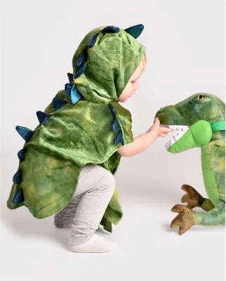 Immagine prodotto di Den Goda Fen mantello travestimento da dinosauro con cappuccio 86-110cm blu