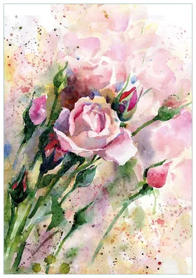 Produktbild von Wallario Premium Glasbild, freischwebende Optik, kräftige Farben, Größe 100 x 70 cm Motiv Abstraktes Blumenbuket