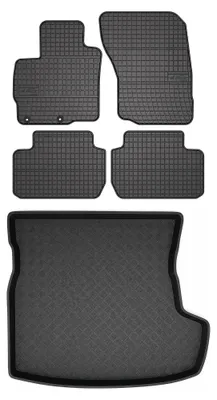 Obrázek produktu pro Gumové autokoberce SolidPRO + vana kufru pro: Mitsubishi Outlander III 2012- 5místná verze 5 ks – Wielganizator