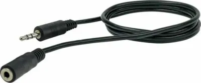 Produktbild von Schwaiger KHA4031 533, 3.5mm, Männlich, 3.5mm, Weiblich, 1,5 m, Schwarz