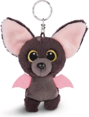 Produktbild von Nici Glubschis Dangling Bat Baako 9 Cm Schlüsselanhänger Braun Braun One Size