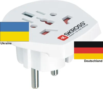 Produktbild von Reiseadapter Deutschland auf Ukraine - Skross 1.500211 Reisestecker