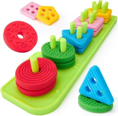 Produktbild von Silikonspielzeug und Stapelspielzeug